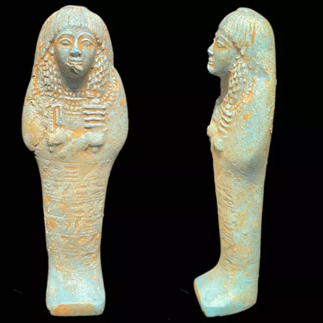 BEAUTIFUL ANCIENT EGYPTIAN  USHABTI SHABTI - 664 - 332bc (20)