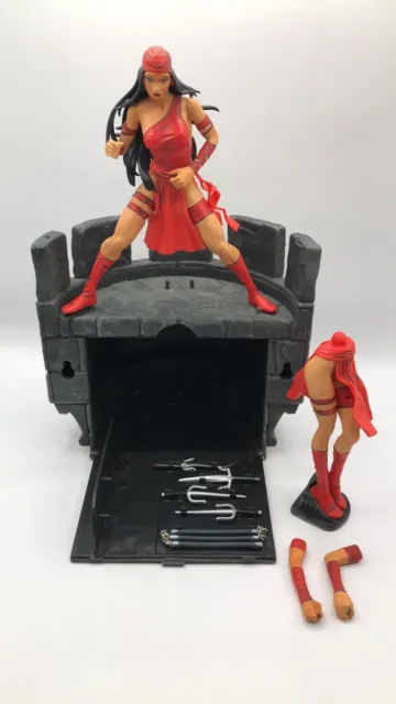 Marvel Diamond Select Elektra 6 Inch Figure With Balcony Diorama