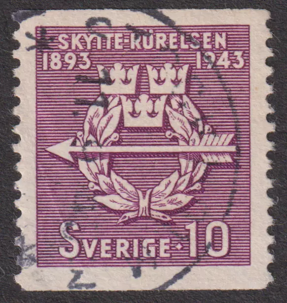 SWEDEN  1943  50th Anniv of the Swedish Voluntary Rifle Association  (p613)
