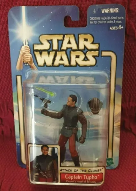 HASBRO Star Wars ATTACK OF THE CLONES CAPTAIN TYPHO Action Figure