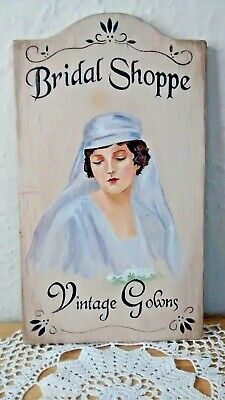 French Country Shabby Chic Cottage Wall Decor Sign - Wedding Bride