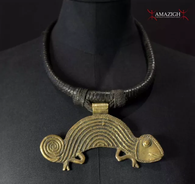 Beautiful Ashanti (Asante) Necklace – Chameleon – Cote d’Ivorie