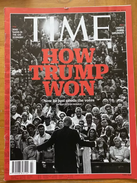 Time Magazine 2016 How Donald Trump Won US Election MAGA No Label