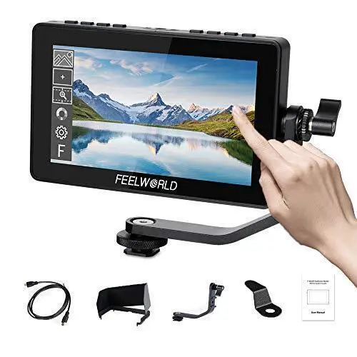Feelworld F5 Pro Touch Screen DSLR Camera Field Monitor With F970 External Kit