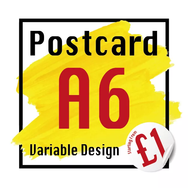 Postcards Printing High Quality A6, 350 gsm Postcard 24hr Dispatch