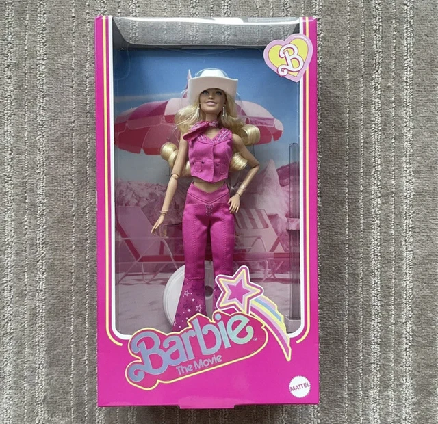 BARBIE THE MOVIE Collectible Doll Margot Robbie In Pink Western