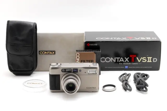 🇯🇵【NEAR MINT+ w/box】Contax TVS II D Point & Shoot 35mm film Camera from JAPAN