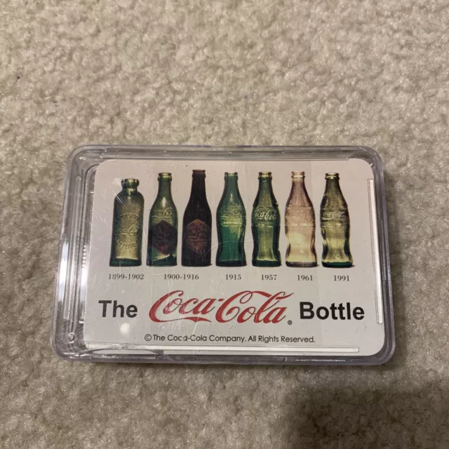 Coca Cola Collectible Playing Cards The Glass Bottle 1899 to 1991 NEW