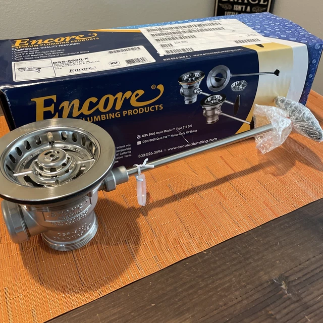 NOS! Drainmaster Encore DSS-8000 1-1/2" X 2" Pipe Dia., 316!