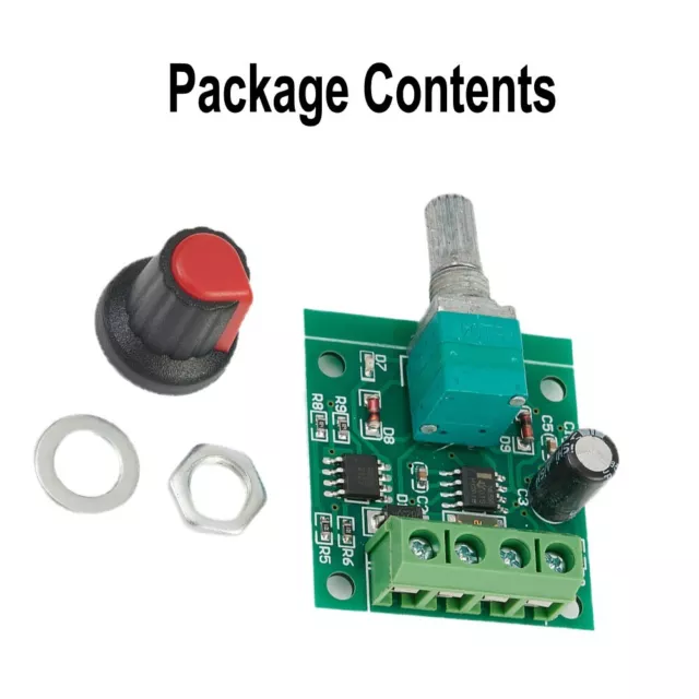 DC Motor 18V 3V 5V 6V 12V Potentiometer Schalter Kit PWM Geschwindigkeitsregler