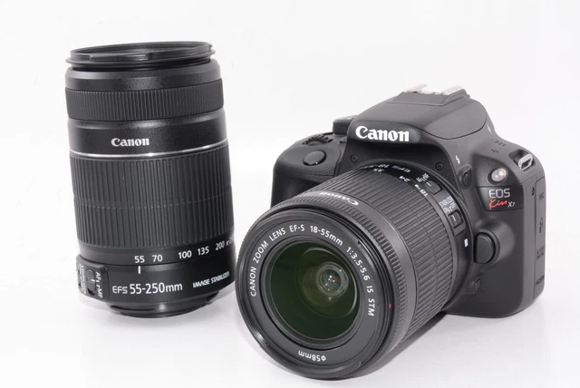 N.MINT/IN BOX/221SHOTS]CANON EOS Kiss X7 Double Zoom Kit From