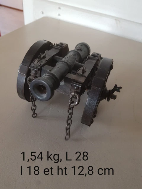 Maquette De Canon De Marine En Bronze Du XIXe Siècle RARE