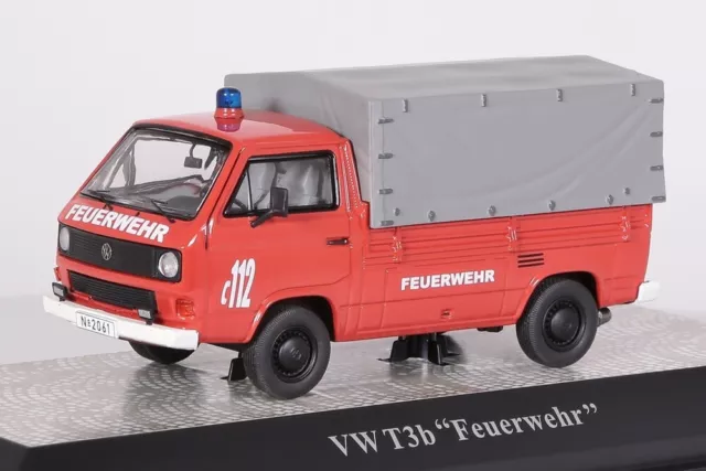 VW T3b  Pritsche/Plane Feuerwehr  rot Premium ClassiXXs 1:43 NEU/OVP 13102