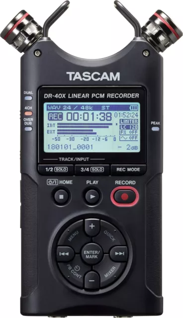 TASCAM DR-40X 4-Channel Linear PCM Recorder with USB Audio Interface