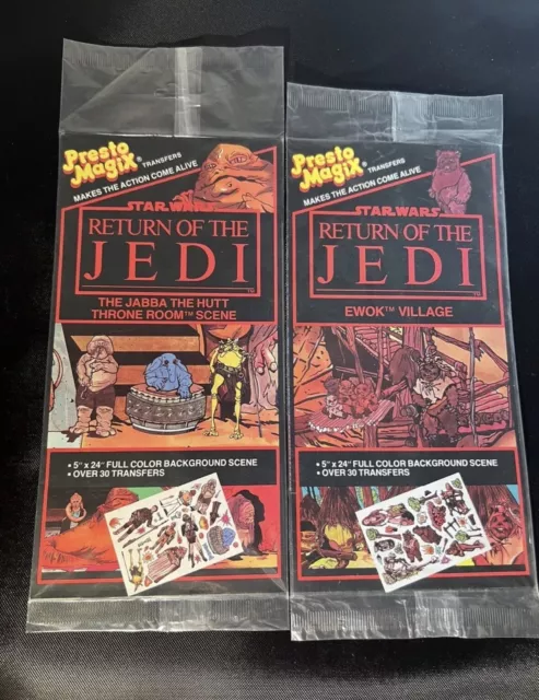 Star Wars Return of the Jedi 1983 Vintage Presto Magix 4 sets NIP Sarlaccs pit