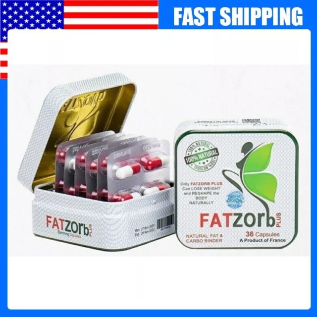 New Weight Loss Herbal Natural Formula Fatzorb Fat Burner Slimming 36 Capsules