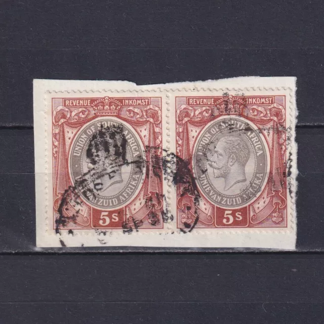 SOUTH AFRICA, Revenue stamps, 5sh brown & grey, KGV, Used