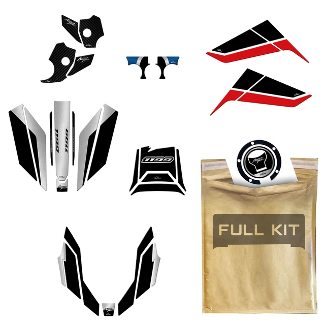 Set Autocollants Moto 3D Compatible Avec Honda Africa Twin 1100 2022-2023 Full