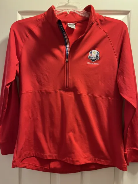 Ryder Cup 2016 Hazeltine 1/4 Zip Jacket Red Therma-Fit Womens L