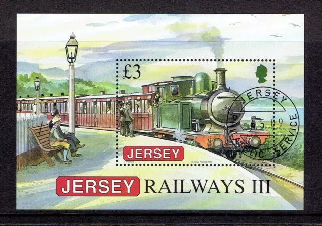 JERSEY 2009 Railways III 3rd Series Railway History Trains Loco Used FU MS Mini