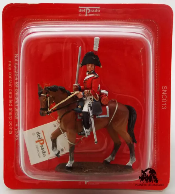 Figurine Del Prado Officier 5e Dragons de la Garde G.-B. 1812 Napoléon NEUF