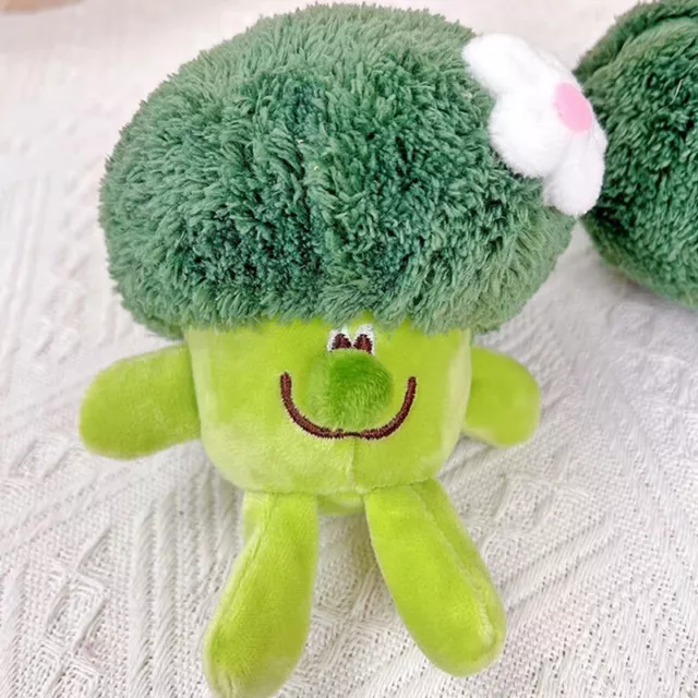 Cute Vegetable Broccoli Plush Stuffed Doll Keychain Cauliflower Doll PendaYB