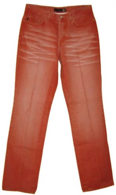 Pantalon Femme Roberto Cavalli - Marron & Rose - Taille 36 - Coton - Italie