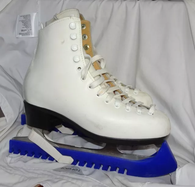 Risport Star Ice Skates. With Guards. Size 37 (UK 4?) Ladies/Girls. Used.