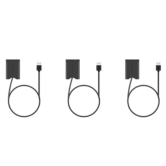 3X NB-13L Batteria fittizia con Adattatore USB-A Accoppiatore DC per G7X2 G7X3 G5X2 GJ7Y9