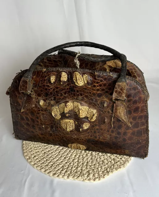 Sac a main en clearance crocodile veritable