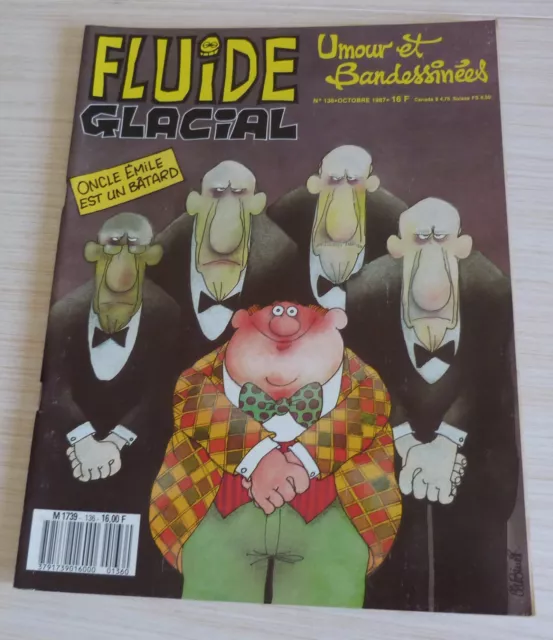 Bd Bande Dessinee Mensuel Fluide Glacial N° 136 Eo Octobre 1987