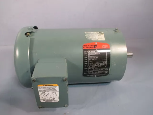 Reliance Electric Gp Electric Motor 2 Hp, 1725 Rpm 3 Ph P14H1446