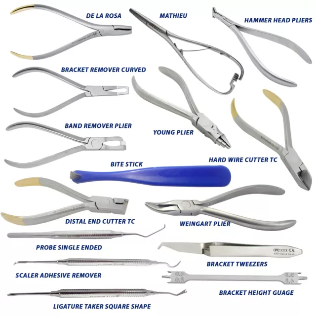 Orthodontie Weingart Jeune, Ortho Sonde, Mathieu, Pince, Support Jauge Outils