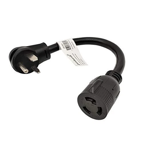 691821 Adapter Cord Welder 50 Amp 6-50P Male right angle to 30 Amp L6-30R