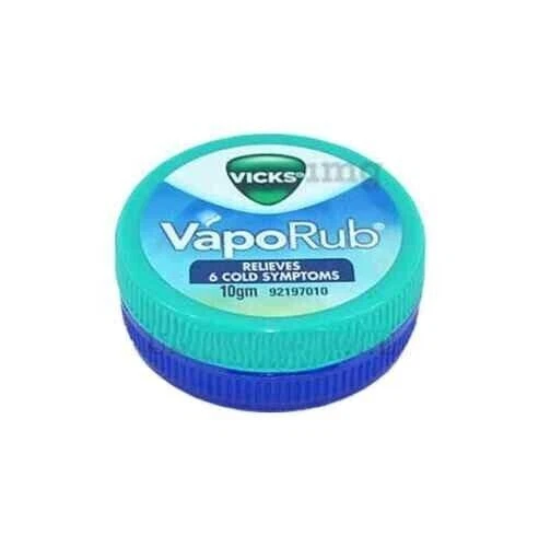 Vicks Vaporub Baume Décongestionnant 50g – Menthol, Pour Toux Et Rhume, Neuf Avec Emballage