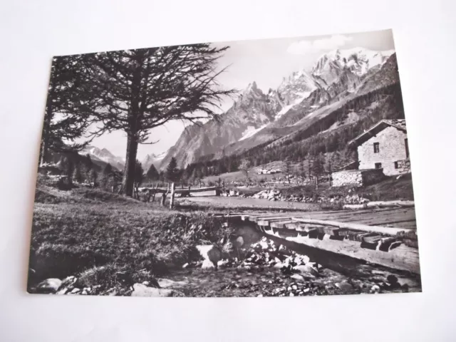 Aosta - Courmayeur il M. Bianco della Val Ferret - spedita f. g. 1963