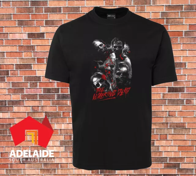 JB's T-shirt with The Walking Dead Design on the front in Sizes Sm to 7XL