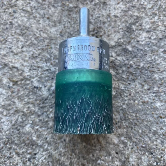 Osborn 30612 Encapsulated 1” End Brush Crimped Wire 13,000 RPM QTY 1