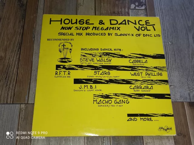 33 tours lp HOUSE & DANCE ( NON STOP MEGAMIX ) VOL 1