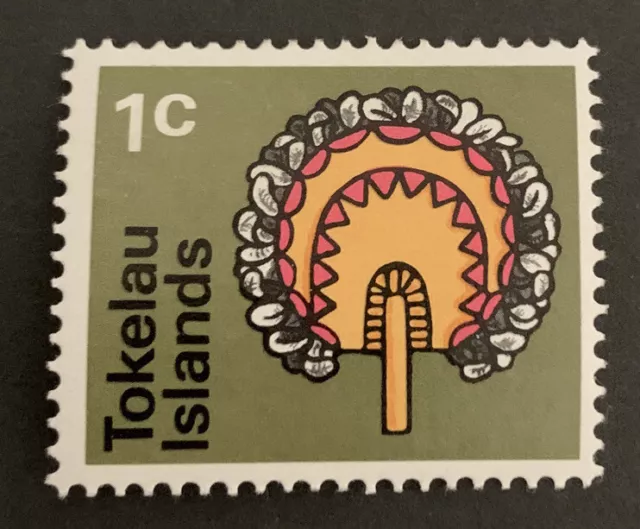 1971 Tokelau 1c Multicolored Handicrafts MLH SG25