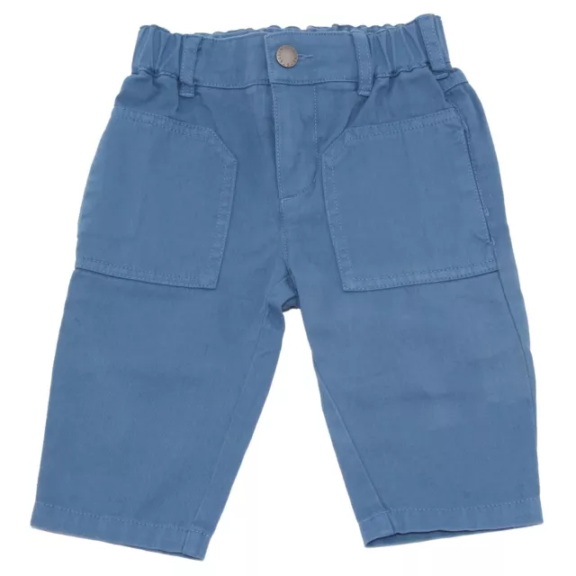 1067Z pantalone bimbo boy STELLA McCARTNEY KIDS trouser cotton blue