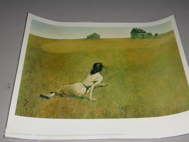 Andrew Wyeth Christina's World Laminated Art Print 869 Modern Museum New York Andrew Wyeth Christina's World Laminated Art Print 869 Modern Museum New York