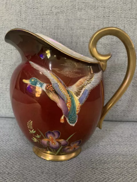 Carlton Ware Rouge Royale Duck/Iris Jug