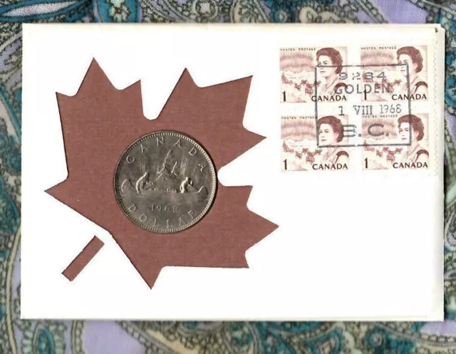 1968 99 Company First Day Issue Canada Dollar KM-76.1 Nickel