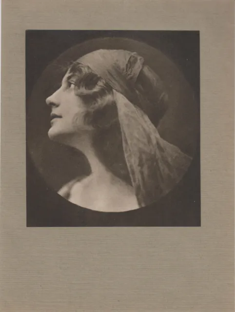 Emil Otto Hoppe Portrait der Malvina Longfellow Mezzotinto-Fotografie um 1925
