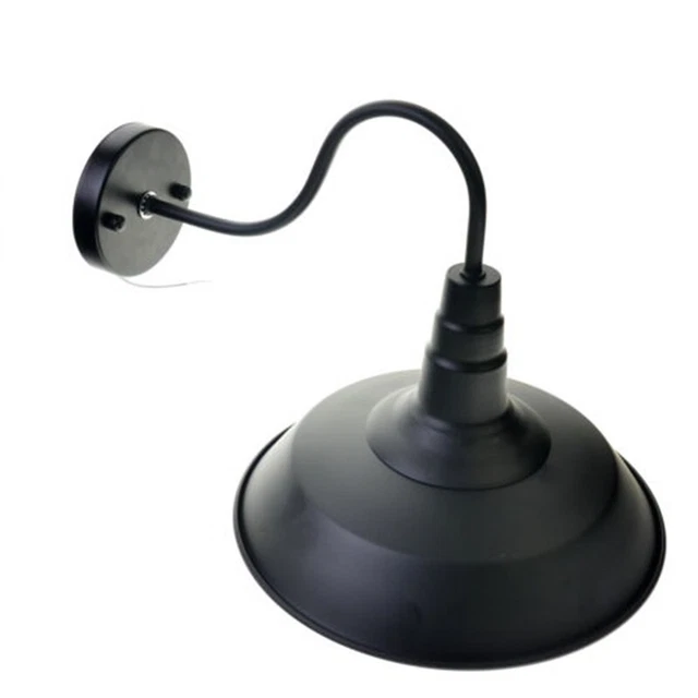 Set De 2 Abat-jour Navaris - Noir Extérieur / Blanc Intérieur - Pour Douille E27 - Neuf