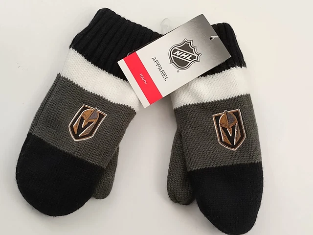 Mittens NHL Vegas Golden Knights Hockey 🏒 Youth Size NWT