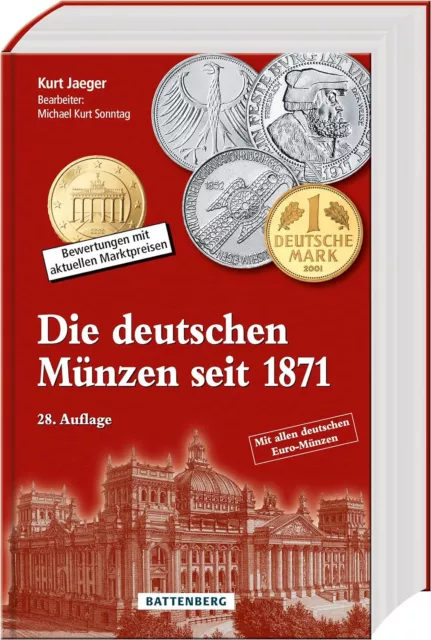 DIE DEUTSCHEN MÜNZEN seit 1871 Katalog 2023/2024 Preise Euro Battenberg Buch