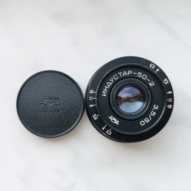 KMZ INDUSTAR 50-2 f/3.5 50mm M42 SLR Lens For Zenit Praktica Pentax