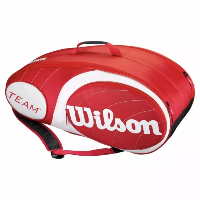 Wilson Team 6 Pack Tennis Kit Bag Price-(Red)